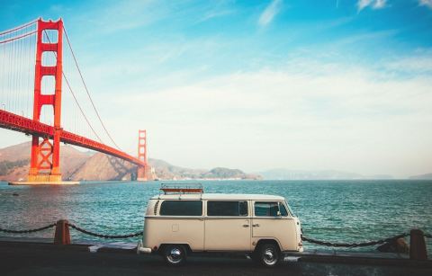After A Hike To Northern California's Musing Stations, Board The Painted Ladies Vintage Bus For A Memorable Adventure