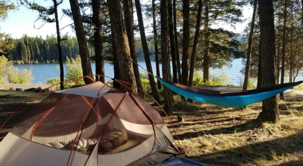 There’s A Lake Hiding In A Montana Valley Where You Can Camp By The Water