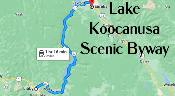 This Montana Road Trip Takes You From Libby To Eureka Along The Shores Of Lake Koocanusa