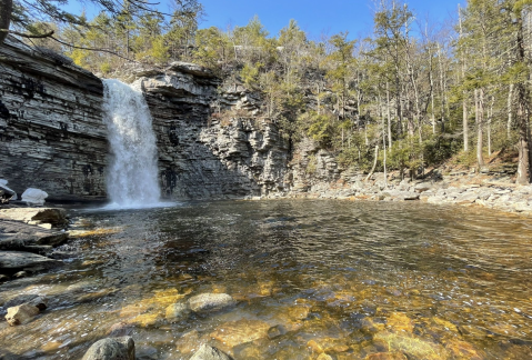 Awosting Falls Connection Trail Is A Beginner-Friendly Waterfall Trail In New York That's Great For A Family Hike