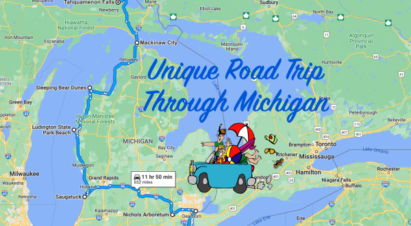 This Michigan Road Trip Takes You From The Shores Of Lake Erie To The Waterfalls Of The Upper Peninsula
