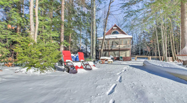 This Hidden Cozy Chalet In New Hampshire Is A Lakefront Getaway With The Utmost Charm