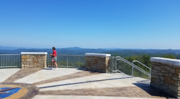 Climb 26 Steps To The Top Of Sassafras Mountain Tower In South Carolina And You Can See All The Way To Georgia