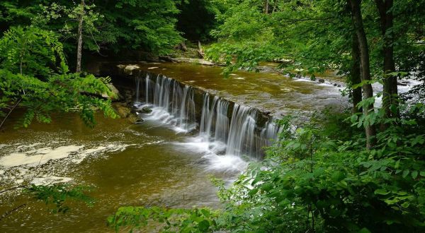 Indiana’s Most Easily Accessible Waterfall Is Hiding In Plain Sight In Hartsville