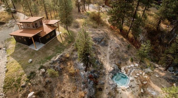 With Its Own Private Hot Springs, This Charming Mountain Cabin Is One Of The Best Secrets In Idaho