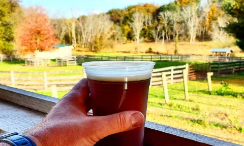 Order Food And A Pint While You Hang With Farm Animals At This Only-In-Maryland Brewery