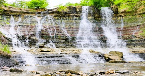 See The Tallest Waterfall In Kansas At Geary County State Lake