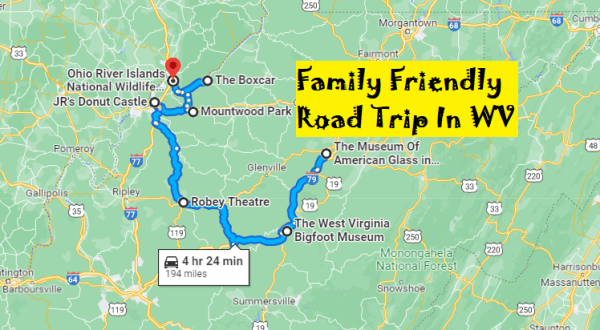 This Family Friendly Road Trip Through West Virginia Leads To Whimsical Attractions, Themed Restaurants, And More