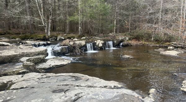 This Massachusetts Waterfall Is So Hidden, Almost Nobody Has Seen It In Person