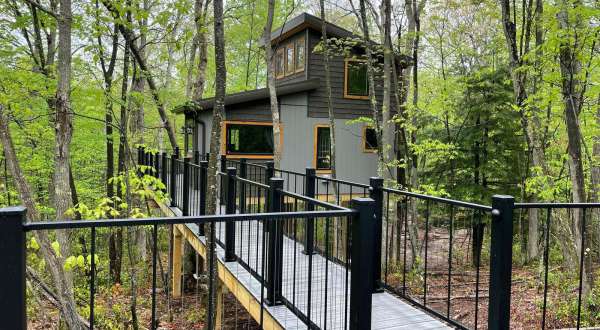 Sleep Underneath The Forest Canopy At This Epic Treehouse In Maryland