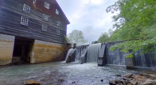 West Virginia’s Most Easily Accessible Waterfall Is Hiding In Plain Sight At Cook’s Old Mill