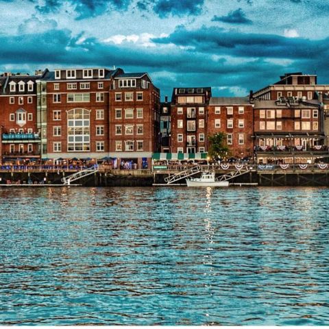 Enjoy Waterfront Dining At Martingale Wharf, Then Walk Along The Piscataqua River In New Hampshire At Sunset