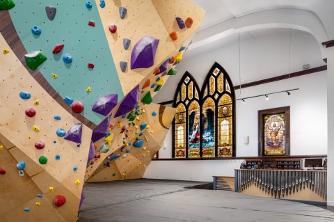 This Climbing Gym In Oregon Is Located Inside A Former Church, And It's Mind-Blowingly Awesome