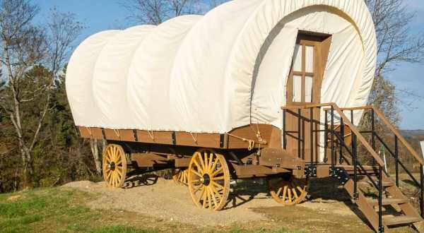 Channel Your Inner Pioneer When You Spend The Night Inside A Covered Wagon In Ohio