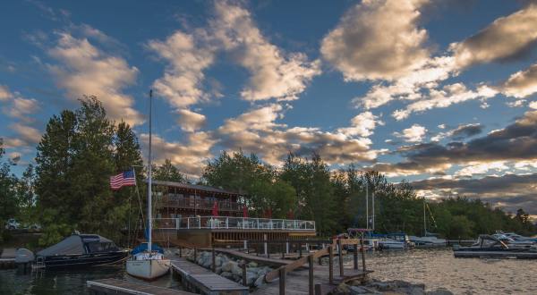 For Some Of The Most Scenic Waterfront Dining In Wyoming, Head To Lakeside Lodge