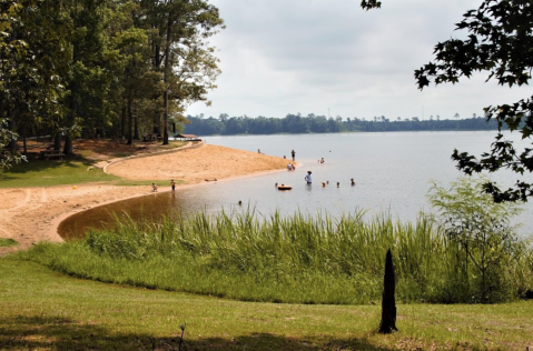 The Indian Creek Reservoir Is A Beautiful Reservoir Nestled In The Louisiana Forests