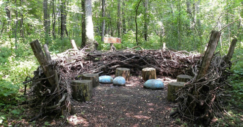 There Is A Giant Bird’s Nest Hiding At Pittsburgh Botanic Garden In Pennsylvania Just Like Something Out Of A Storybook
