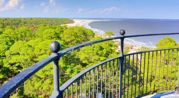 Climb 167 Steps To The Top Of The Hunting Island Lighthouse In South Carolina And You Can See All The Way To Infinity