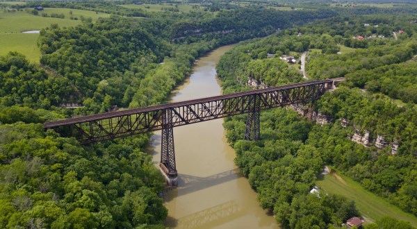 The High Bridge In Wilmore, Kentucky Is One Of The Tallest Railroad Trestles In The Country
