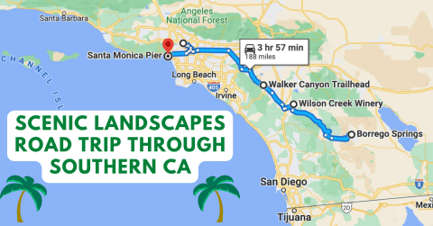 This Southern California Road Trip Takes You From Borrego Springs To The Santa Monica Pier