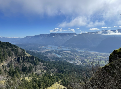 Explore The Hamilton Mountain Trail At Beacon Rock State Park In Washington, Then Get A Bird's Eye View Of The Columbia River Gorge