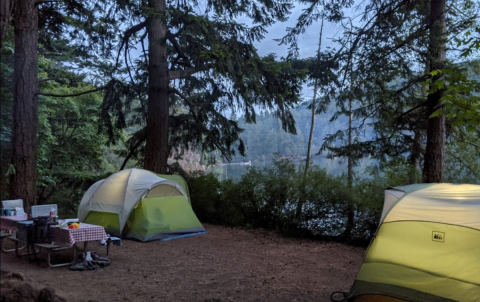 There's A Lake Hiding On A Washington Island Where You Can Camp Year-Round