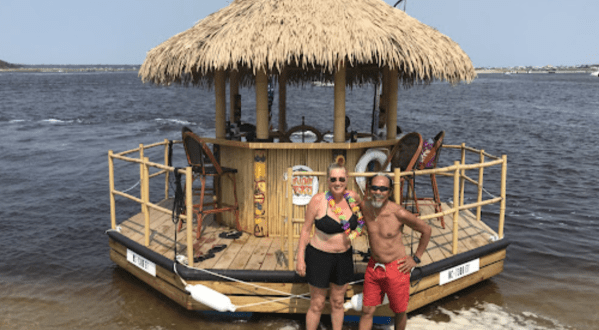 You Can Cruise Around Holden Beach On This Floating Tiki Bar In North Carolina