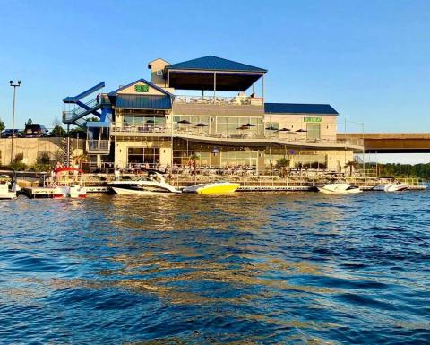 For Some Of The Most Scenic Coastal/Waterfront Dining In Arkansas, Head To Bubba Brew's on Lake Hamilton