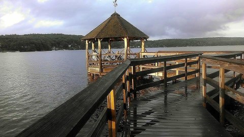 For Some Of The Most Scenic Waterfront Dining In New Hampshire, Head To Lakehouse Grille