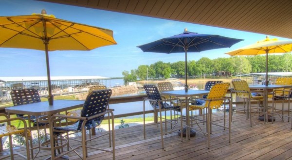 For Some Of The Most Scenic Waterfront Dining In Oklahoma, Head To The Quarterdeck Waterfront Cafe