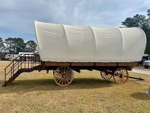 Channel Your Inner Pioneer When You Spend The Night At This Covered Wagon In South Carolina