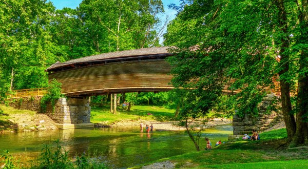 The One Covered Bridge In Virginia That You Can Actually Swim Under