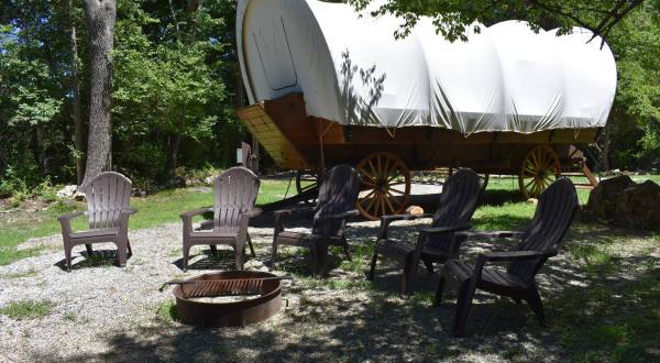 Channel Your Inner Pioneer When You Spend The Night At This Covered Wagon Campground In New Jersey