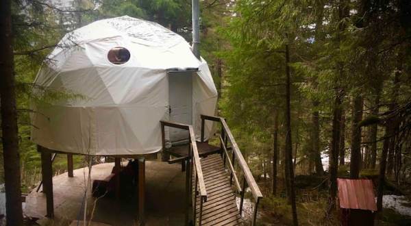 Spend The Night In An Airbnb That’s Inside An Actual Dome Right Here In Alaska