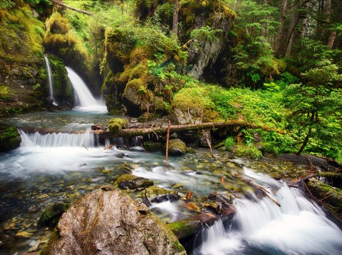 Hike Less Than Half A Mile To This Spectacular Waterfall Swimming Hole In Alaska