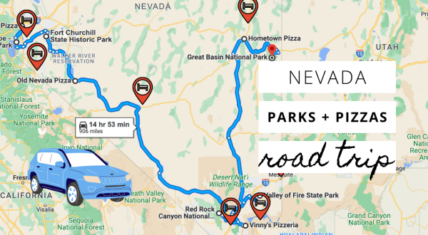 Explore Nevada’s Best Parks And Pizzerias On This Multi-Day Road Trip