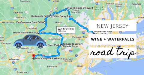 Explore New Jersey's Best Waterfalls And Wineries On This Multi-Day Road Trip