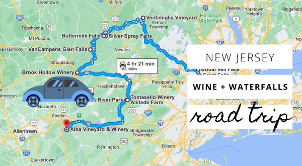 Explore New Jersey’s Best Waterfalls And Wineries On This Multi-Day Road Trip