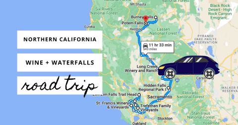 Explore Northern California’s Best Waterfalls And Wineries On This Multi-Day Road Trip