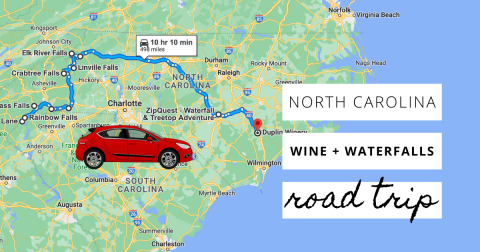 Explore North Carolina’s Best Waterfalls And Wineries On This Multi-Day Road Trip