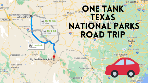 Visit 2 National Parks On Just One Tank Of Gas On This Incredible Texas Road Trip