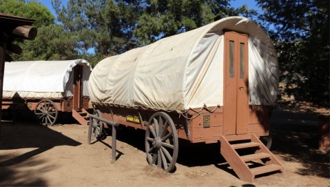 Channel Your Inner Pioneer When You Spend The Night At This Covered Wagon Campground In Jamul, California