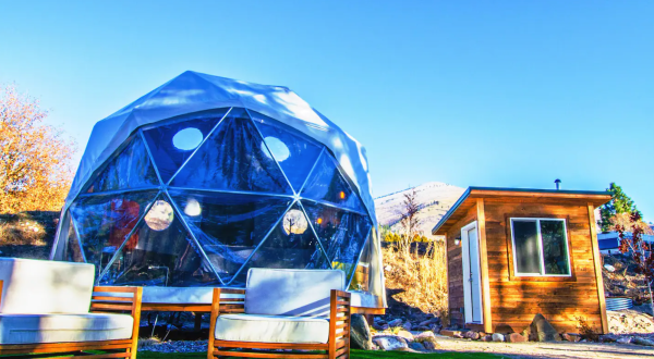 There’s A Riverside Geodesic Dome Airbnb Hiding In Missoula, Montana