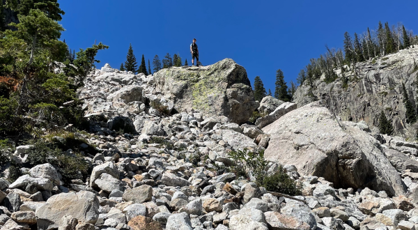 Climb A Natural Rock Staircase Into The Clouds On The Delta Lake Trail In Wyoming’s Teton Range