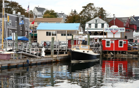 Enjoy Waterfront Dining At Mine Oyster, Then Walk Along Boothbay Harbor In Maine At Sunset