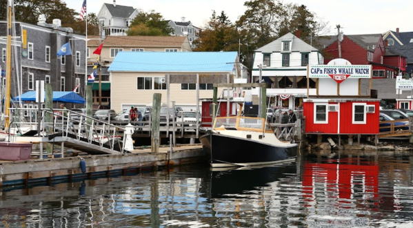 Enjoy Waterfront Dining At Mine Oyster, Then Walk Along Boothbay Harbor In Maine At Sunset