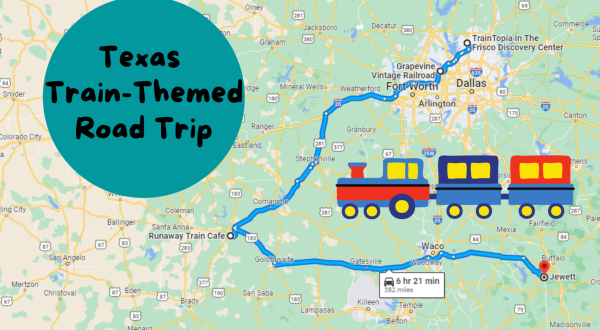 This Family-Friendly Day Trip Through Texas Leads To A Train-Themed Restaurant And Railroad Museum