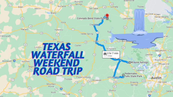 texas waterfall road trip