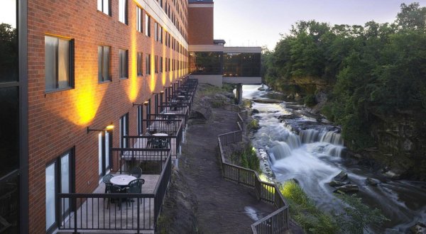 Enjoy Views Of A Waterfall Right From This Ohio Hotel
