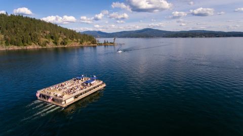 Rock To Live Bands In The Middle Of A Lake On This Scenic Boat Ride In Idaho